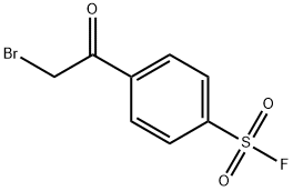 Benzenesulfonyl fluoride, 4-(2-bromoacetyl)- Structure