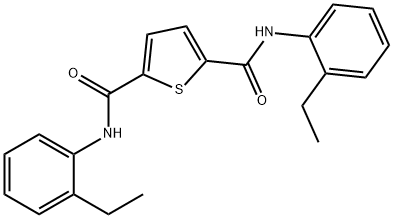 2-N,5-N-bis(2-ethylphenyl)thiophene-2,5-dicarboxamide 구조식 이미지