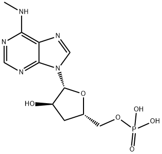 N(6)-methyl-3'-deoxy-5'-adenylic acid 구조식 이미지
