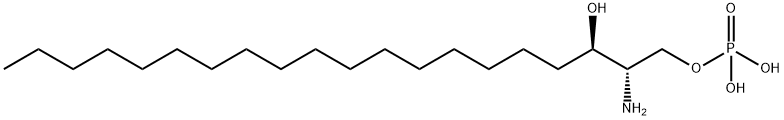 D-에리트로-스핑가닌-1-포스페이트(C20염기) 구조식 이미지
