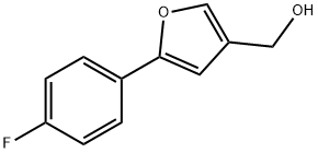 [5-(4-Fluorophenyl)-3-furyl]methanol 구조식 이미지