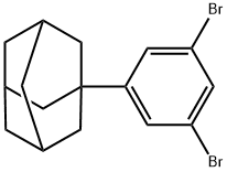 Tricyclo[3.3.1.13,7]decane, 1-(3,5-dibromophenyl)- Structure