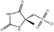 4-Imidazolidinemethanesulfonyl chloride, 4-methyl-2,5-dioxo-, (4R)- Structure