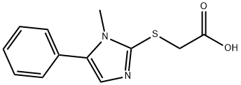 2-[(1-methyl-5-phenyl-1H-imidazol-2-yl)sulfanyl]acetic acid Structure