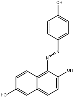 2,6-Naphthalenediol, 1-[2-(4-hydroxyphenyl)diazenyl]- Structure
