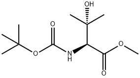 L-Threonine, N-[(1,1-dimethylethoxy)carbonyl]-3-methyl-, methyl ester Structure