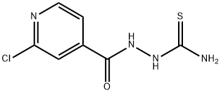 4-Pyridinecarboxylic acid, 2-chloro-, 2-(aminothioxomethyl)hydrazide 구조식 이미지