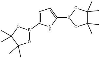 1H-Pyrrole, 2,5-bis(4,4,5,5-tetramethyl-1,3,2-dioxaborolan-2-yl)- Structure
