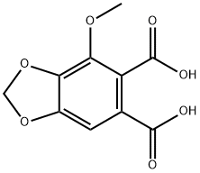 1,3-Benzodioxole-5,6-dicarboxylic acid, 4-methoxy- Structure