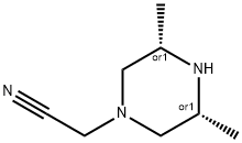 1-Piperazinecarbonitrile,3,5-dimethyl-,(3R,5S)-rel-(9CI) Structure