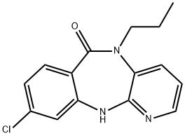 6H-Pyrido[2,3-b][1,4]benzodiazepin-6-one, 9-chloro-5,11-dihydro-5-propyl- 구조식 이미지