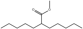 Heptanoic acid, 2-pentyl-, methyl ester Structure