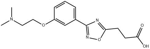 1,2,4-Oxadiazole-5-propanoic acid, 3-[3-[2-(dimethylamino)ethoxy]phenyl]- Structure