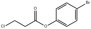 Propanoic acid, 3-chloro-, 4-bromophenyl ester Structure