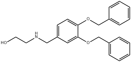 Ethanol, 2-[[[3,4-bis(phenylmethoxy)phenyl]methyl]amino]- Structure