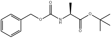 L-Alanine, N-[(phenylmethoxy)carbonyl]-, 1,1-dimethylethyl ester 구조식 이미지