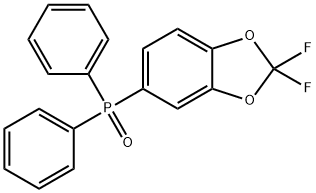 Phosphine oxide, (2,2-difluoro-1,3-benzodioxol-5-yl)diphenyl- Structure