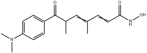 2,4-Heptadienamide, 7-[4-(dimethylamino)phenyl]-N-hydroxy-4,6-dimethyl-7-oxo- Structure