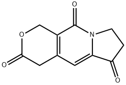 1H-Pyrano[3,4-f]indolizine-3,6,10(4H)-trione, 7,8-dihydro- 구조식 이미지