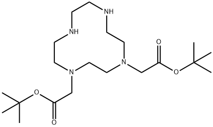 1,4,7,10-Tetraazacyclododecane-1,4-diacetic acid, 1,4-bis(1,1-dimethylethyl) ester Structure