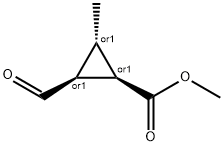 시클로프로판카르복실산,2-포르밀-3-메틸-,메틸에스테르,(1R,2S,3S)-rel-(9CI) 구조식 이미지
