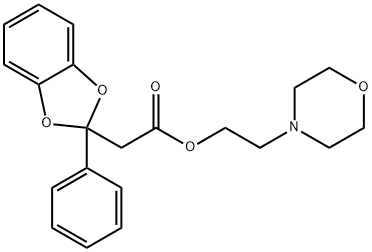 2-Morpholinoethyl=2-phenyl-1,3-benzodioxole-2-acetate Structure