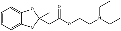 2-Diethylaminoethyl=2-methyl-1,3-benzodioxole-2-acetate Structure