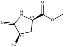 D-프롤린,4-하이드록시-5-옥소-,메틸에스테르,(4R)-rel-(9CI) 구조식 이미지