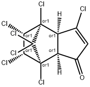 4,7-Methano-1H-inden-1-one, 3,4,5,6,7,8,8-heptachloro-3a,4,5,6,7,7a-hexahydro-, (3aR,4S,5S,6R,7R,7aS)-rel- Structure