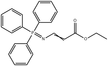 2-Propenoic acid, 3-[(triphenylphosphoranylidene)amino]-, ethyl ester Structure