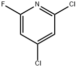 2,4-dichloro-6-fluoropyridine 구조식 이미지