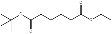 Hexanedioic acid, 1-(1,1-dimethylethyl) 6-ethyl ester Structure