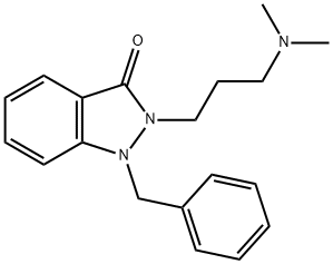2-[3-(Dimethylamino)propyl]-1,2-dihydro-1-(phenylmethyl)-3H-indazol-3-one Structure