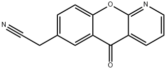 5H-[1]Benzopyrano[2,3-b]pyridine-7-acetonitrile, 5-oxo- Structure