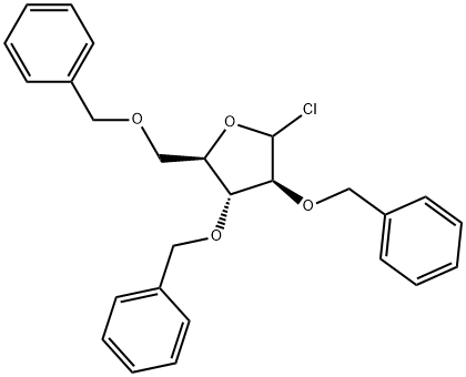 2,3,5-tri-O-benzyl-α- and β-D-arabinofuranosyl chlorides Structure