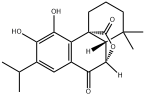 6β,20-Epoxy-11,12-dihydroxyabieta-8,11,13-triene-7,20-dione Structure