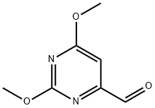4-Pyrimidinecarboxaldehyde, 2,6-dimethoxy- 구조식 이미지