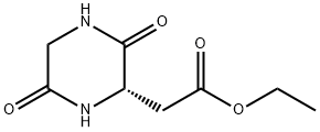 2-Piperazineacetic acid, 3,6-dioxo-, ethyl ester, (2S)- 구조식 이미지
