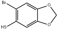 1,3-Benzodioxole-5-thiol, 6-bromo- Structure