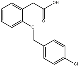 Benzeneacetic acid, 2-[(4-chlorophenyl)methoxy]- Structure