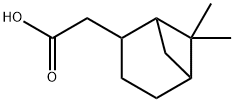 Bicyclo[3.1.1]heptane-2-acetic acid, 6,6-dimethyl- Structure