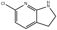 1H-Pyrrolo[2,3-b]pyridine, 6-chloro-2,3-dihydro- 구조식 이미지