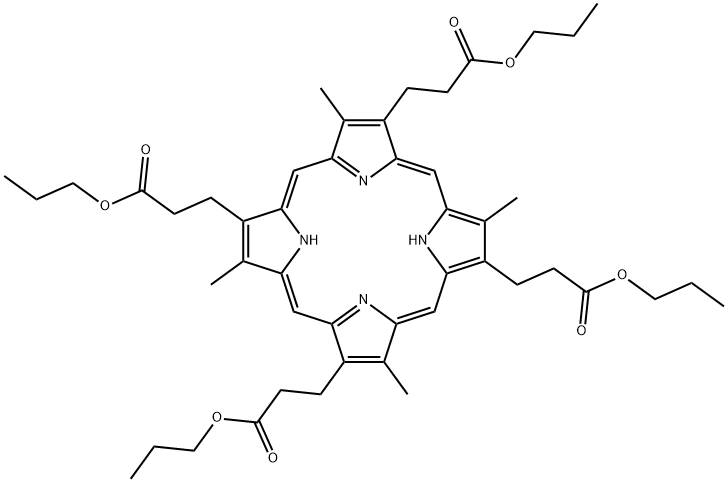 COPROPORPHYRIN I N-PROPYL ESTER FROMBOVI NE PORPHYR Structure