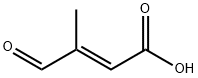2-Butenoic acid, 3-methyl-4-oxo-, (2E)- Structure