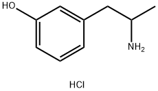 Phenol, 3-(2-aminopropyl)-, hydrochloride (1:1) 구조식 이미지