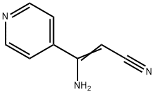 2-Propenenitrile, 3-amino-3-(4-pyridinyl)- Structure