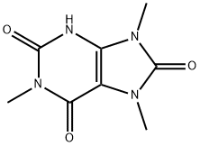 1H-Purine-2,6,8(3H)-trione, 7,9-dihydro-1,7,9-trimethyl- Structure