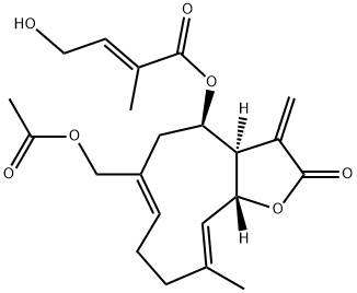 8beta-(4-Hydroxytigloyloxy)ovatifolin 구조식 이미지