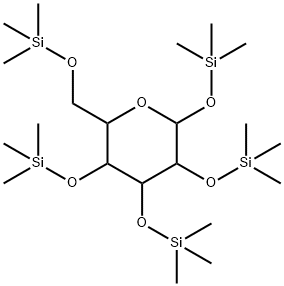 1-O,2-O,3-O,4-O,6-O-Pentakis(trimethylsilylhexopyranose 구조식 이미지