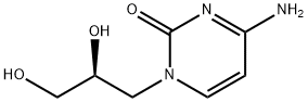 2(1H)-Pyrimidinone, 4-amino-1-[(2S)-2,3-dihydroxypropyl]- Structure